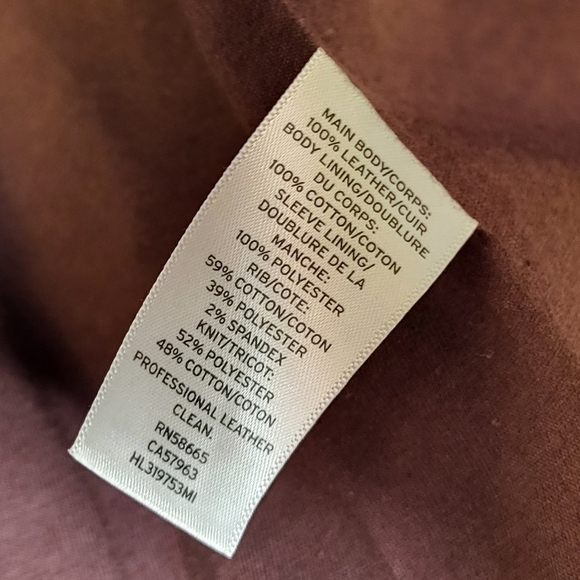 HINGE Leather Hooded Jacket. Ladies Size XS - Picture 11 of 16